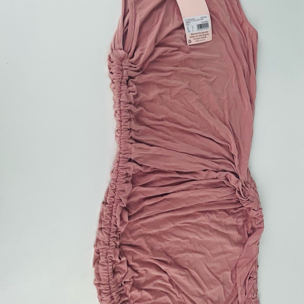 SLINKY RUCHED RACER MINI
DRESS blush - Picture 6 of 10